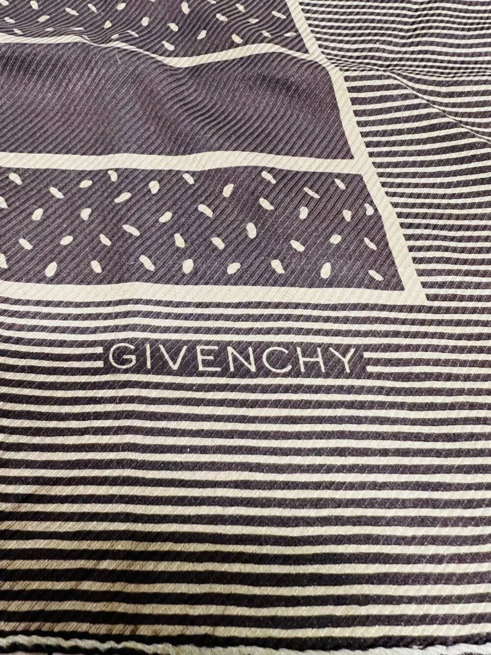 Vintage Givenchy 100% Silk Scarf 34